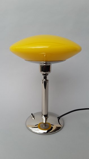 Stolní lampa "Čočka žlutá"